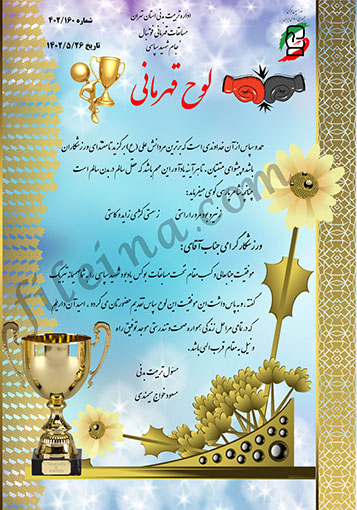 دانلود سری جدید لوح تقدیر ورزشی لایه باز بوکس